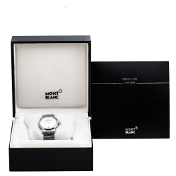 Montblanc White Mother Of Pearl Stainless Steel Star Classique 108764 Women's Wristwatch 34 mm
