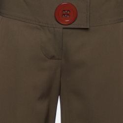 Moschino Cheap and Chic Brown Wool Flared Leg Trousers M