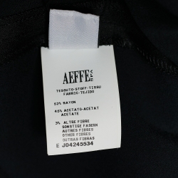 Pre Owned Moschino Couture Black Label Print Satin Shift Dress L