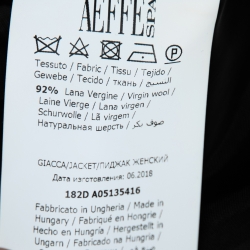 Pre Owned Moschino Couture Black & Pink Houndstooth Wool Jacket S