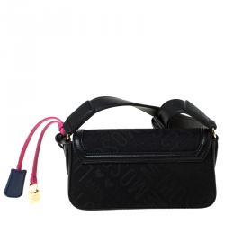 مملوكة مسبقًا Love Moschino Black Faux Leather Crossbody Bag