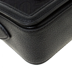 مملوكة مسبقًا Love Moschino Black Faux Leather Crossbody Bag