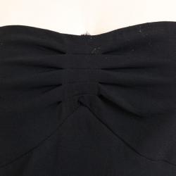Pre Owned Moschino Jeans Black Strapless Donna Dress L
