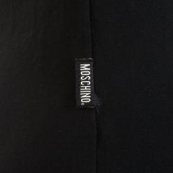 Pre Owned Moschino Jeans Black Strapless Donna Dress L