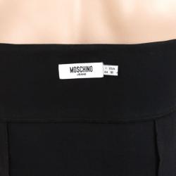 Pre Owned Moschino Jeans Black Strapless Donna Dress L