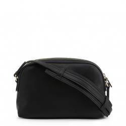 Pre Owned Love Moschino Black Faux Leather Applique Crossbody Bag