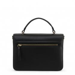 Pre Owned Love Moschino Black Faux Leather Top Handle Bag