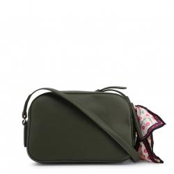 Pre Owned Love Moschino Dark Green Faux Leather Scarf Crossbody Bag
