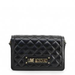 Love Moschino Black Quilted Faux Leather Crossbody Bag