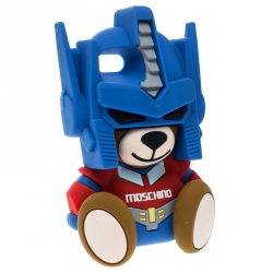 Pre Owned Moschino Blue Rubber Transformer Bear iPhone 7 Case