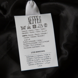 Pre Owned Moschino Couture Multicolor Editorial Print Duchess Bow Detail Cap Sleeve Dress L