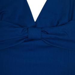 Pre Owned Moschino Bow Detail Fitted Dress M
