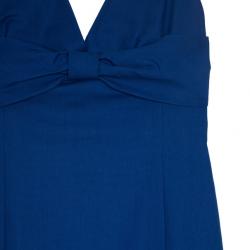 Pre Owned Moschino Bow Detail Fitted Dress M