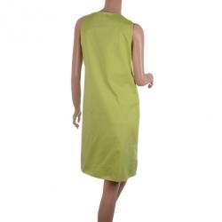 Moschino Cheap &amp; Chic Green Shell Appliqué Sleeveless Dress M