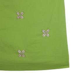 Moschino Cheap &amp; Chic Green Shell Appliqué Sleeveless Dress M