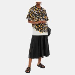 Pre Owned Moschino Cotton Short Sleeved Top S