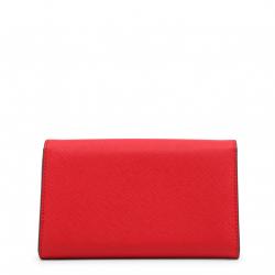 Pre Owned Love Moschino Red Leather Continental Wallet