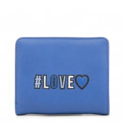 Pre Owned Love Moschino Blue Faux Leather Coin Purse