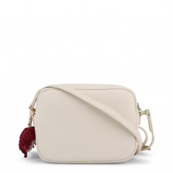 Pre Owned Love Moschino Two Tone Faux Leather Crossbody Bag