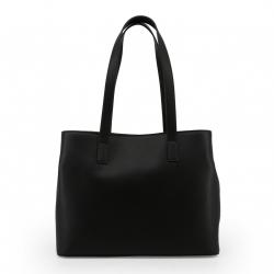 Pre Owned Love Moschino Black Faux Leather Studded Shopper Tote