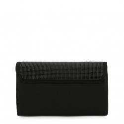 مملوكة مسبقًا Love Moschino Black Fabric Studded WOC Clutch Bag