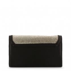 Pre Owned Love Moschino Black Fabric Applique WOC Crossbody Bag