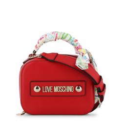 Love Moschino Red Faux Leather Scarf Crossbody bag