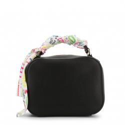 Pre Owned Love Moschino Black Faux Leather Scarf Crossbody Bag