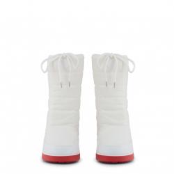 Pre Owned Love Moschino Two Tone Fabric Snow Boots Size 42