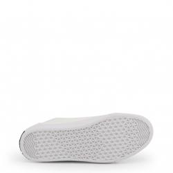 Pre Owned Love Moschino White Faux Leather Lace Up Sneakers Size 35