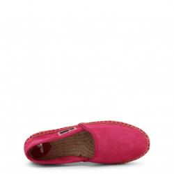 Pre Owned Love Moschino Pink Suede Platform Espadrilles Size 36