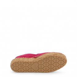 Pre Owned Love Moschino Pink Suede Platform Espadrilles Size 36