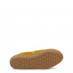 Pre Owned Love Moschino Mustard Yellow Suede Platform Espadrilles Size 37