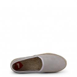 مملوكة مسبقًا Love Moschino Grey Suede Platform Espadrilles Size 37