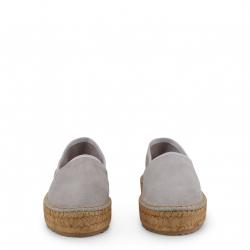 Love Moschino Grey Suede Platform Espadrilles Size 38