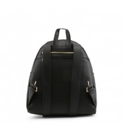 Pre Owned Love Moschino Black Leather PEACE Backpack