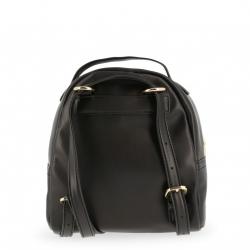 Pre Owned Love Moschino Black Quilted Leather Backpack