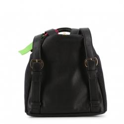 Pre Owned Love Moschino Black Signature Canvas Backpack