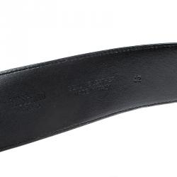 مملوكة مسبقًا حزام موسكينو C كلامب جلد أسود 75 سم