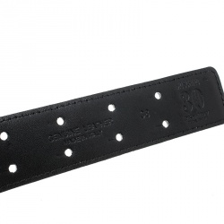 Pre Owned Moschino White Leather 30th Anniversary Chain Belt 95cm