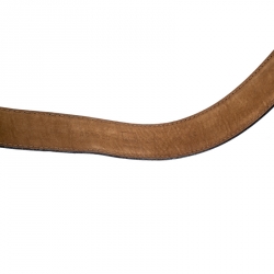 Pre Owned Moschino Glossy Black Leather Redwall Logo Belt 85cm