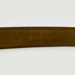 Moschino Redwall Vintage Black Leather Heart Pendant Belt 85 CM