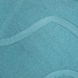 Pre Owned Moschino Blue Knit Wave Pattern Mini Skirt M