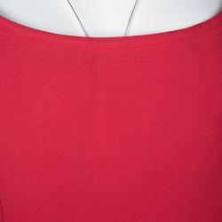Moschino Couture Repetita Juvant Red Sleeveless Top L