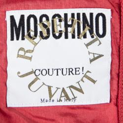 Moschino Couture Repetita Juvant Red Sleeveless Top L