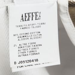 Pre Owned Moschino Couture Gold Sleeveless Crop Vest M