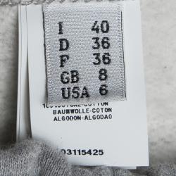 Pre Owned Moschino Couture Grey Faux Layer Jogger Pants S