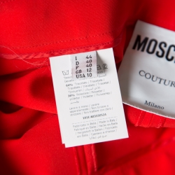 Pre Owned Moschino Couture Red Tailored Pants M