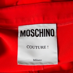 Pre Owned Moschino Couture Red Tailored Pants M