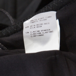 Pre Owned Moschino Couture Black Wool Fitted Sleeveless Dress S